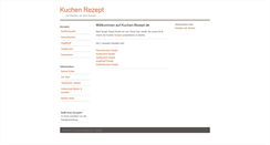 Desktop Screenshot of kuchen-rezept.de